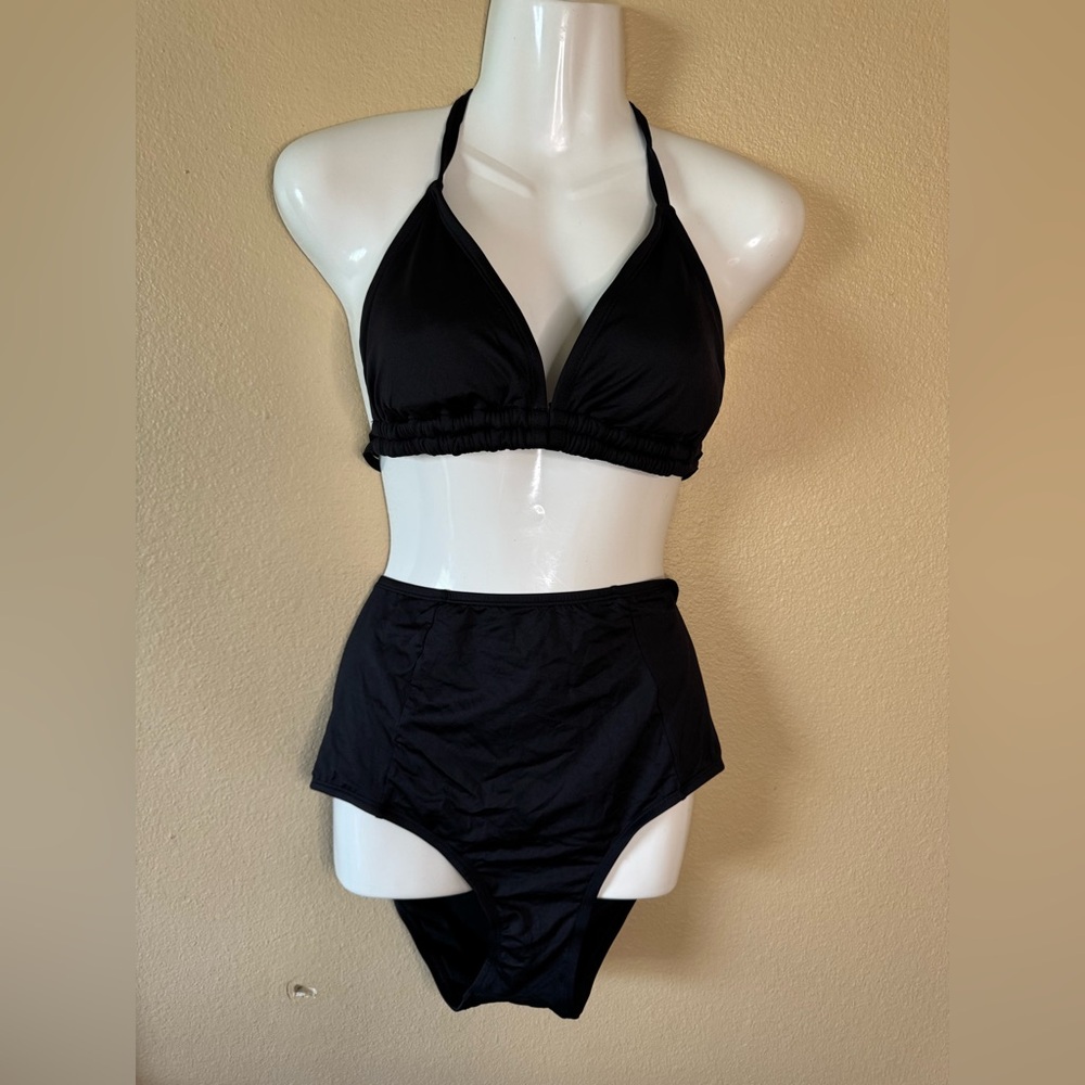Kona Sol 2Pcs Bikini Black Set L NWOT